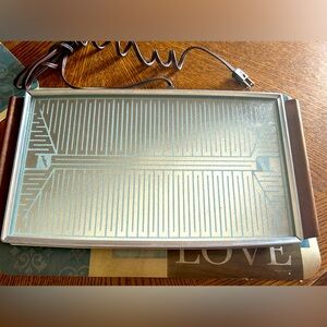 Salton Hotray Automatic Food Warmer H-122 Special Glass Top Works!!